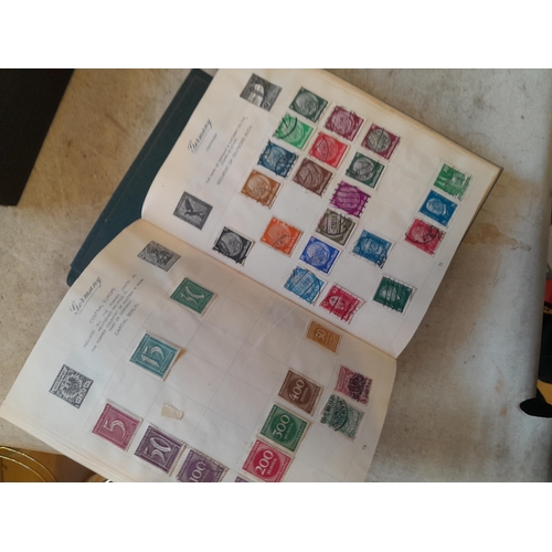 244 - 2 x stamp albums : Pelham album of mainly used a few unused, mainly mid 20th century circa 1050 onwa... 