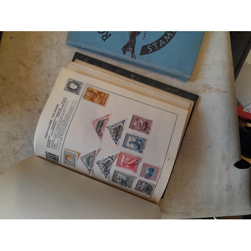 244 - 2 x stamp albums : Pelham album of mainly used a few unused, mainly mid 20th century circa 1050 onwa... 