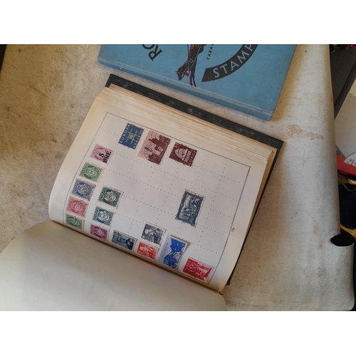 244 - 2 x stamp albums : Pelham album of mainly used a few unused, mainly mid 20th century circa 1050 onwa... 