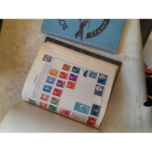 244 - 2 x stamp albums : Pelham album of mainly used a few unused, mainly mid 20th century circa 1050 onwa... 