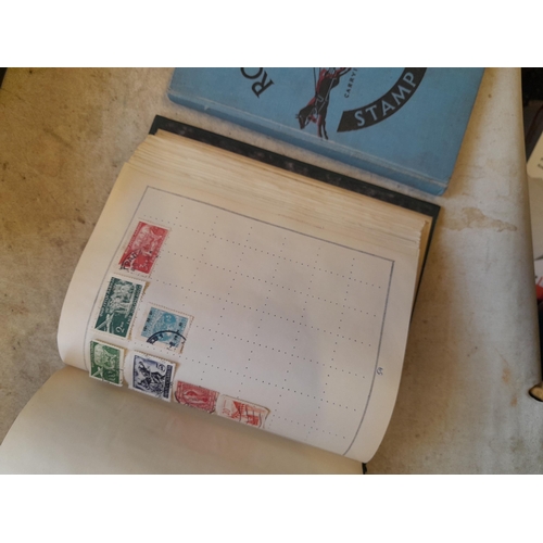 244 - 2 x stamp albums : Pelham album of mainly used a few unused, mainly mid 20th century circa 1050 onwa... 