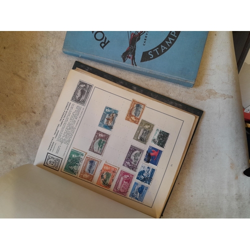 244 - 2 x stamp albums : Pelham album of mainly used a few unused, mainly mid 20th century circa 1050 onwa... 