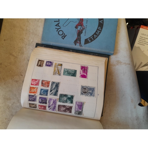 244 - 2 x stamp albums : Pelham album of mainly used a few unused, mainly mid 20th century circa 1050 onwa... 