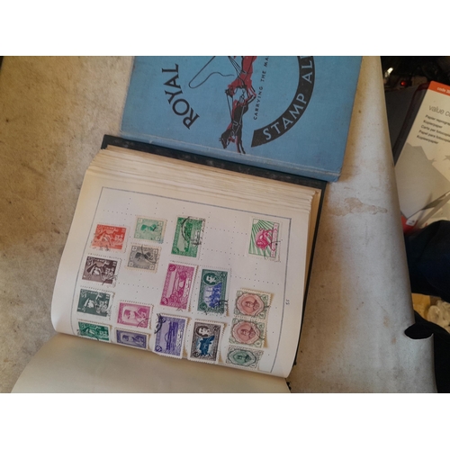 244 - 2 x stamp albums : Pelham album of mainly used a few unused, mainly mid 20th century circa 1050 onwa... 