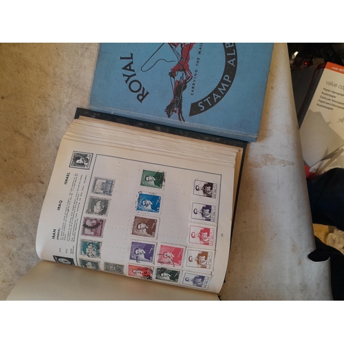 244 - 2 x stamp albums : Pelham album of mainly used a few unused, mainly mid 20th century circa 1050 onwa... 