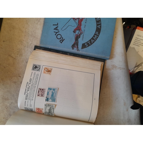 244 - 2 x stamp albums : Pelham album of mainly used a few unused, mainly mid 20th century circa 1050 onwa... 