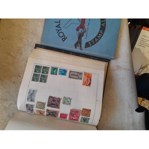 244 - 2 x stamp albums : Pelham album of mainly used a few unused, mainly mid 20th century circa 1050 onwa... 