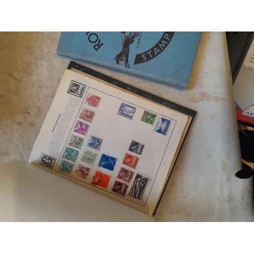 244 - 2 x stamp albums : Pelham album of mainly used a few unused, mainly mid 20th century circa 1050 onwa... 