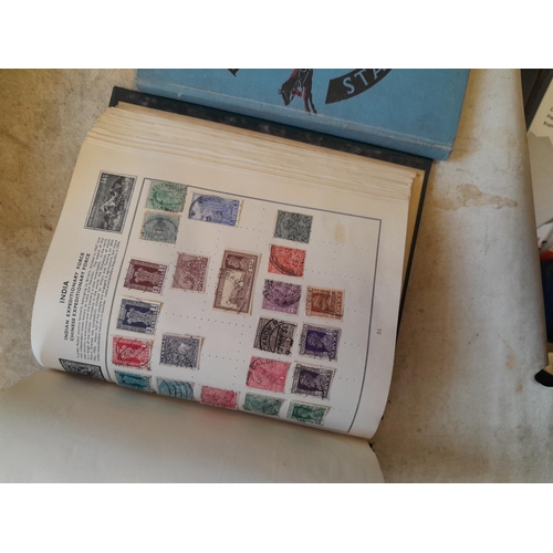 244 - 2 x stamp albums : Pelham album of mainly used a few unused, mainly mid 20th century circa 1050 onwa... 