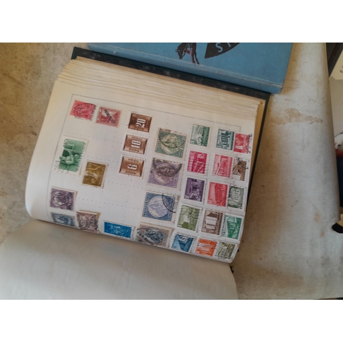 244 - 2 x stamp albums : Pelham album of mainly used a few unused, mainly mid 20th century circa 1050 onwa... 