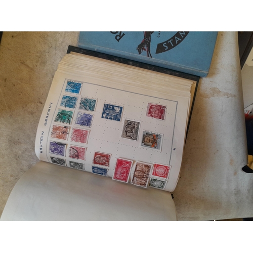 244 - 2 x stamp albums : Pelham album of mainly used a few unused, mainly mid 20th century circa 1050 onwa... 