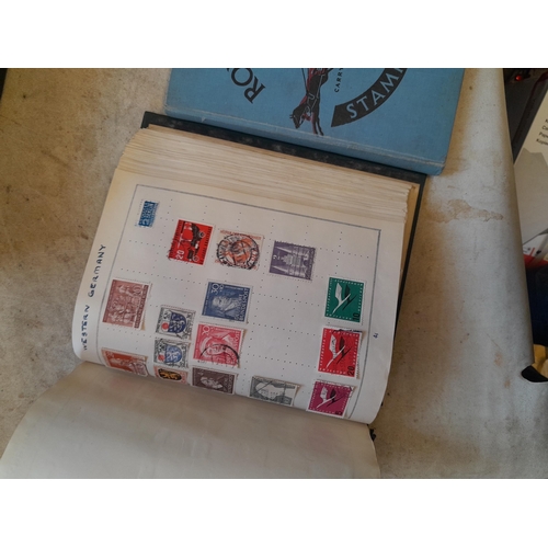 244 - 2 x stamp albums : Pelham album of mainly used a few unused, mainly mid 20th century circa 1050 onwa... 