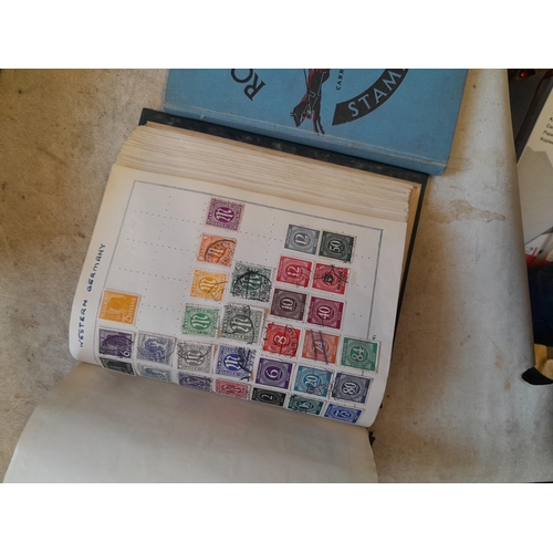 244 - 2 x stamp albums : Pelham album of mainly used a few unused, mainly mid 20th century circa 1050 onwa... 