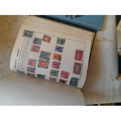 244 - 2 x stamp albums : Pelham album of mainly used a few unused, mainly mid 20th century circa 1050 onwa... 