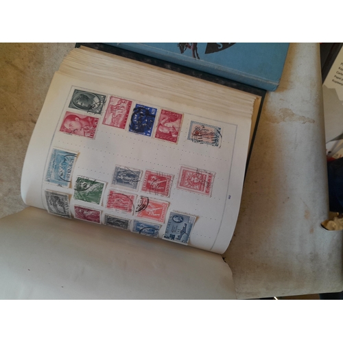 244 - 2 x stamp albums : Pelham album of mainly used a few unused, mainly mid 20th century circa 1050 onwa... 