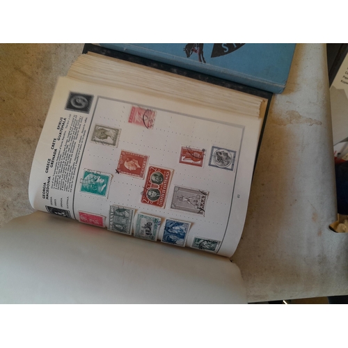 244 - 2 x stamp albums : Pelham album of mainly used a few unused, mainly mid 20th century circa 1050 onwa... 