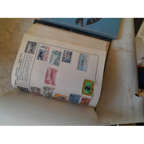 244 - 2 x stamp albums : Pelham album of mainly used a few unused, mainly mid 20th century circa 1050 onwa... 