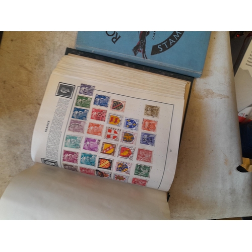 244 - 2 x stamp albums : Pelham album of mainly used a few unused, mainly mid 20th century circa 1050 onwa... 