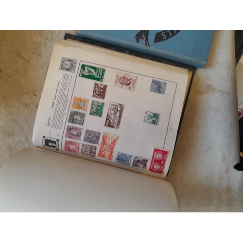 244 - 2 x stamp albums : Pelham album of mainly used a few unused, mainly mid 20th century circa 1050 onwa... 