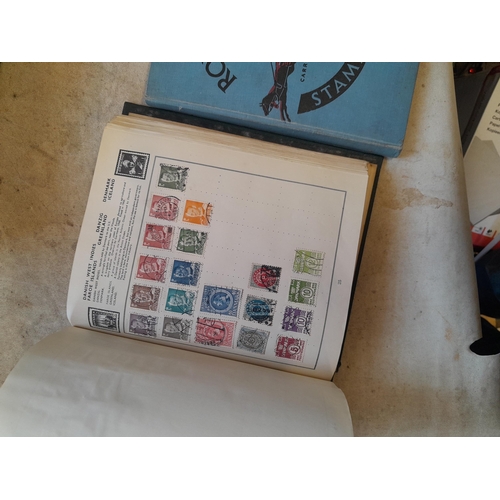 244 - 2 x stamp albums : Pelham album of mainly used a few unused, mainly mid 20th century circa 1050 onwa... 