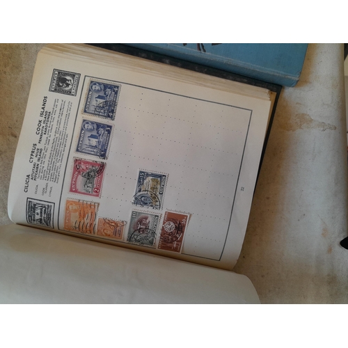 244 - 2 x stamp albums : Pelham album of mainly used a few unused, mainly mid 20th century circa 1050 onwa... 