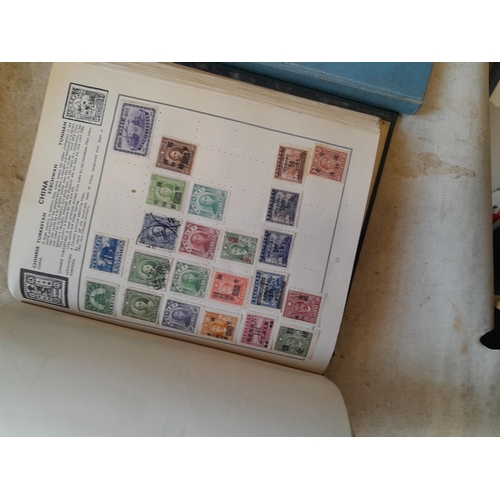 244 - 2 x stamp albums : Pelham album of mainly used a few unused, mainly mid 20th century circa 1050 onwa... 