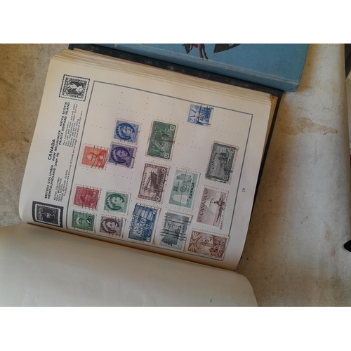 244 - 2 x stamp albums : Pelham album of mainly used a few unused, mainly mid 20th century circa 1050 onwa... 