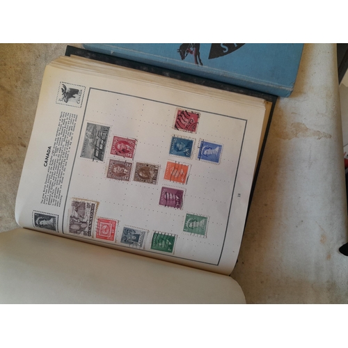 244 - 2 x stamp albums : Pelham album of mainly used a few unused, mainly mid 20th century circa 1050 onwa... 