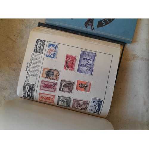 244 - 2 x stamp albums : Pelham album of mainly used a few unused, mainly mid 20th century circa 1050 onwa... 