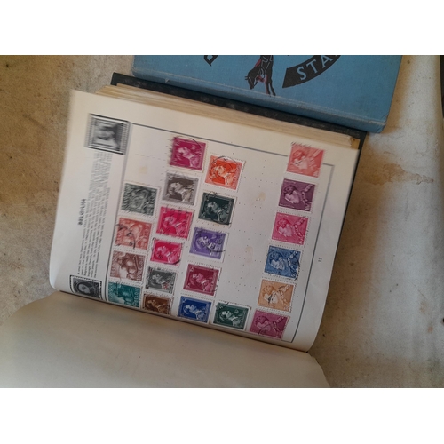 244 - 2 x stamp albums : Pelham album of mainly used a few unused, mainly mid 20th century circa 1050 onwa... 