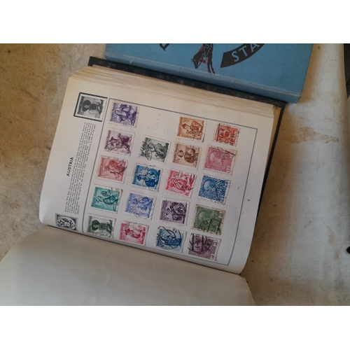 244 - 2 x stamp albums : Pelham album of mainly used a few unused, mainly mid 20th century circa 1050 onwa... 