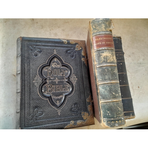 245 - 3 x volumes : 19th century religious including Family Bible