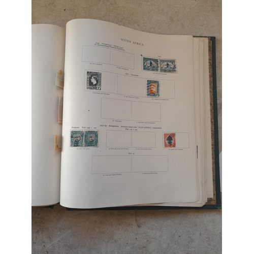 249 - Stamps in a sparsely filled New Age Stamp Album : in average condition, GB £1 Silver Wedding (sadly ... 