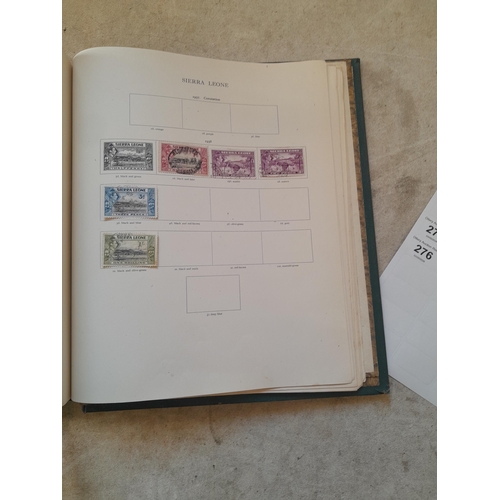 249 - Stamps in a sparsely filled New Age Stamp Album : in average condition, GB £1 Silver Wedding (sadly ... 