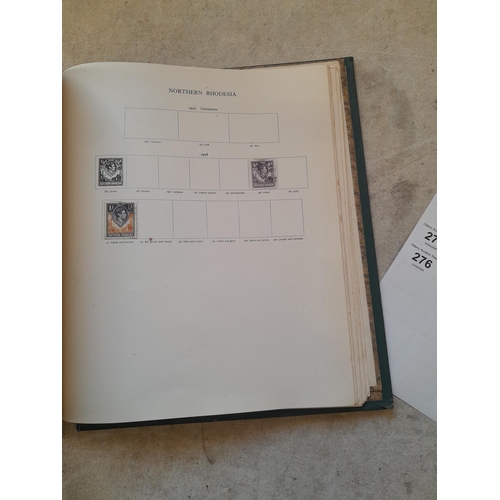 249 - Stamps in a sparsely filled New Age Stamp Album : in average condition, GB £1 Silver Wedding (sadly ... 