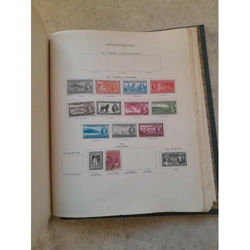 249 - Stamps in a sparsely filled New Age Stamp Album : in average condition, GB £1 Silver Wedding (sadly ... 