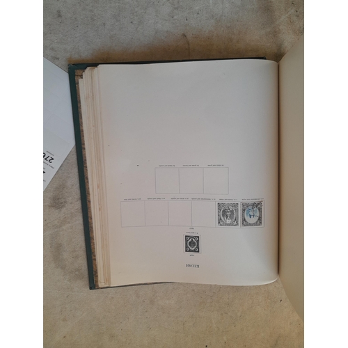 249 - Stamps in a sparsely filled New Age Stamp Album : in average condition, GB £1 Silver Wedding (sadly ... 