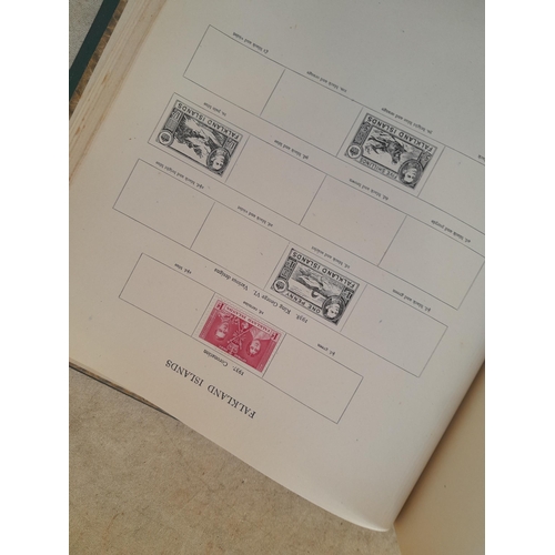 249 - Stamps in a sparsely filled New Age Stamp Album : in average condition, GB £1 Silver Wedding (sadly ... 