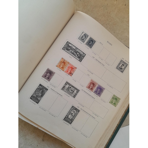 249 - Stamps in a sparsely filled New Age Stamp Album : in average condition, GB £1 Silver Wedding (sadly ... 