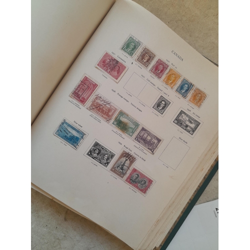 249 - Stamps in a sparsely filled New Age Stamp Album : in average condition, GB £1 Silver Wedding (sadly ... 