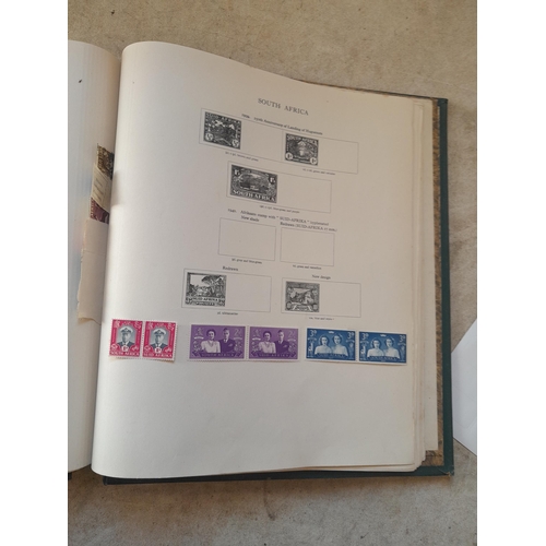 249 - Stamps in a sparsely filled New Age Stamp Album : in average condition, GB £1 Silver Wedding (sadly ... 