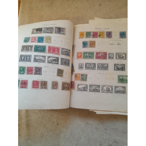 250 - A sparsely filled Ideal Commonwealth Album. an interesting album with earlier stamps sadly let down ... 