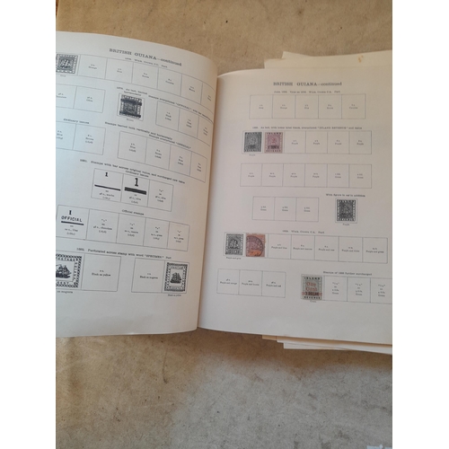 250 - A sparsely filled Ideal Commonwealth Album. an interesting album with earlier stamps sadly let down ... 