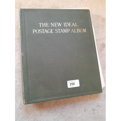 250 - A sparsely filled Ideal Commonwealth Album. an interesting album with earlier stamps sadly let down ... 