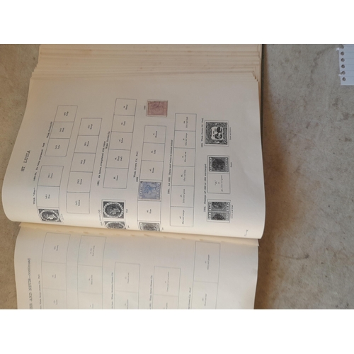 250 - A sparsely filled Ideal Commonwealth Album. an interesting album with earlier stamps sadly let down ... 