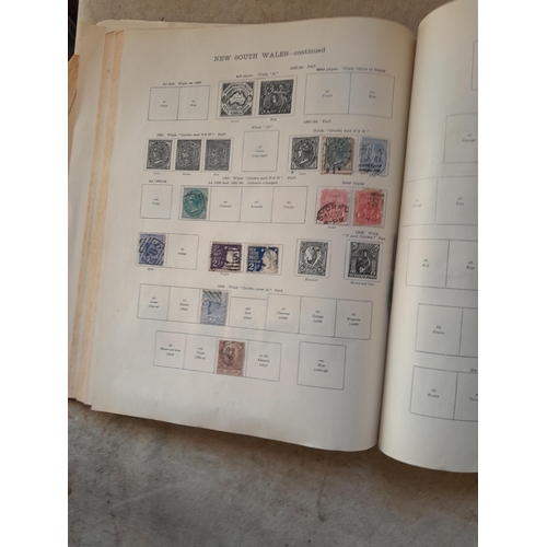 250 - A sparsely filled Ideal Commonwealth Album. an interesting album with earlier stamps sadly let down ... 