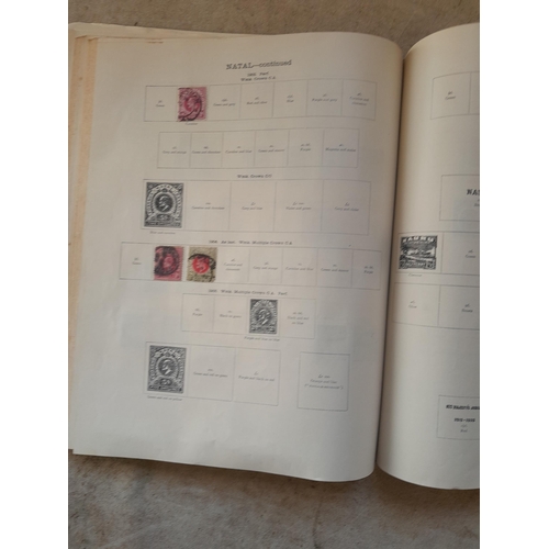 250 - A sparsely filled Ideal Commonwealth Album. an interesting album with earlier stamps sadly let down ... 