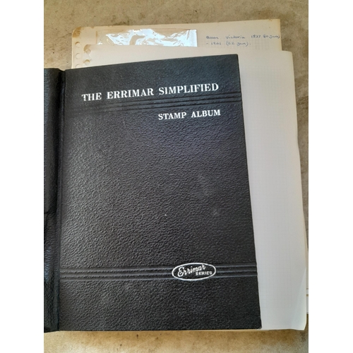 251 - Stamps : a world collection on pages, note stamps stuck down, GB surface printed all stuck down, 4 d... 