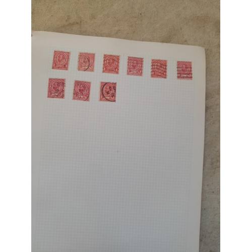 251 - Stamps : a world collection on pages, note stamps stuck down, GB surface printed all stuck down, 4 d... 
