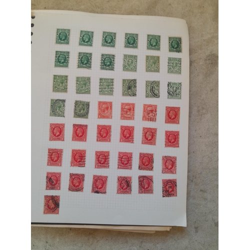 251 - Stamps : a world collection on pages, note stamps stuck down, GB surface printed all stuck down, 4 d... 